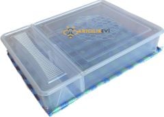 Örtü Bezli Kutu Yemlik - Şeffaf - 3,5 Litre