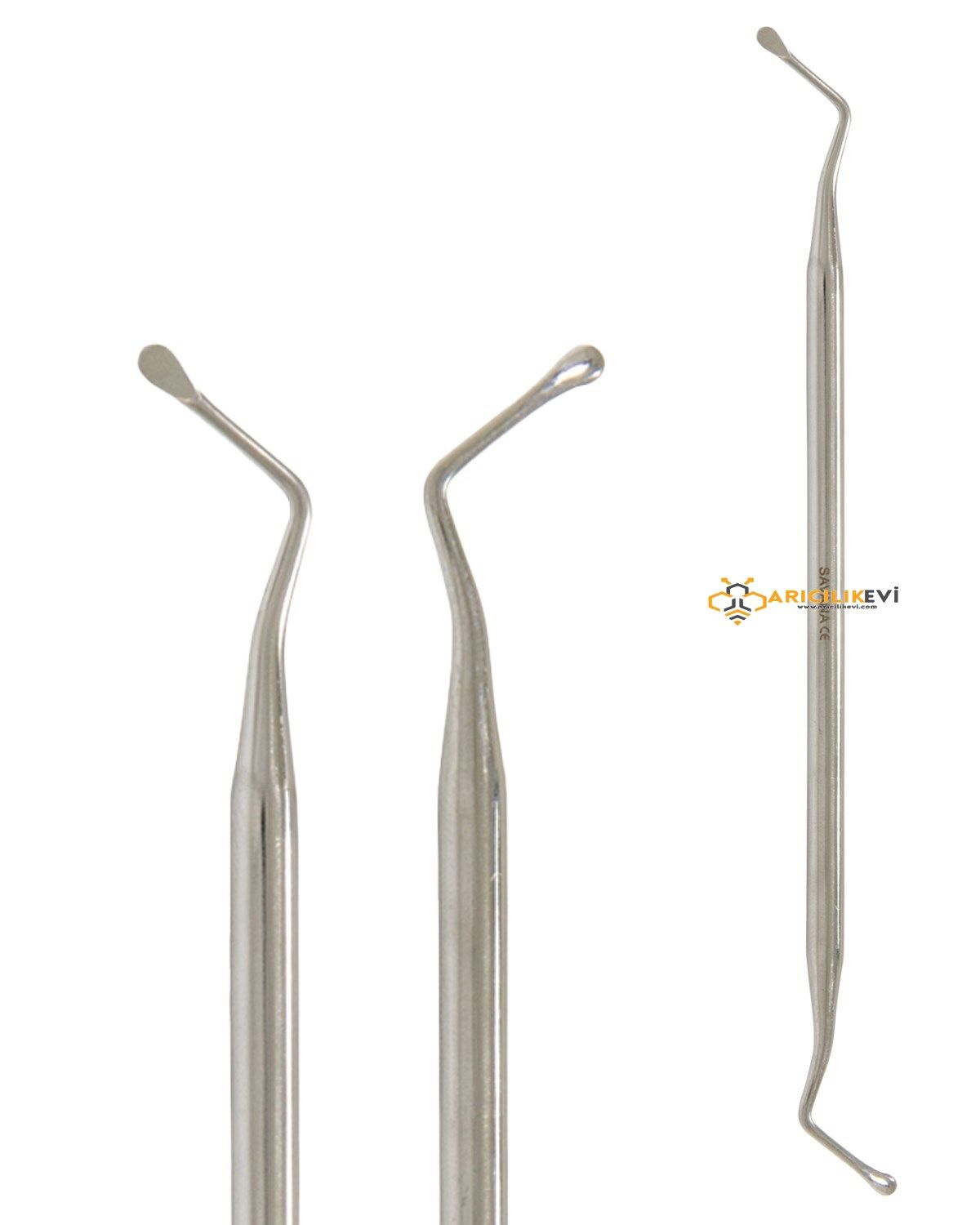 Ana Arı Larva Transfer Kaşığı - Krom